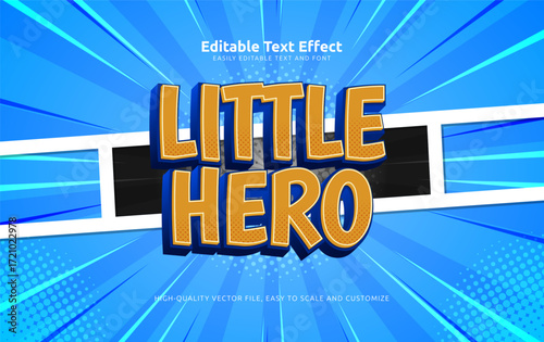 little hero editable text effect