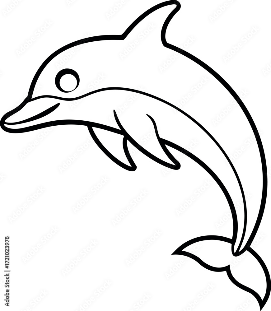 Obraz premium dolphin isolated on white