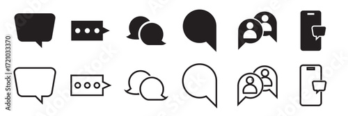 Dialogue, communication icon. vector illustration.  isolated on white background. EPS 10


