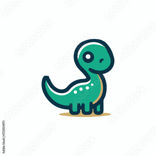 Cute Dinosaurus Logo