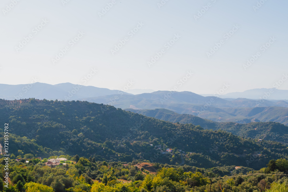 Fototapeta premium White Mountains in Crete, Greek island mountain landscape with typical Mediterranean terrain