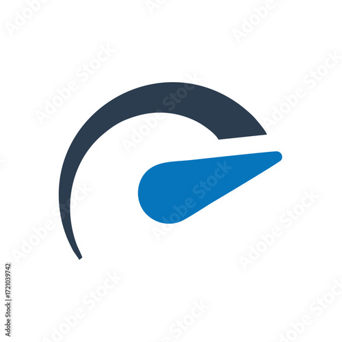 Speed test internet measure. Speedometer icon fast upload download rating. Quick level tachometer accelerate