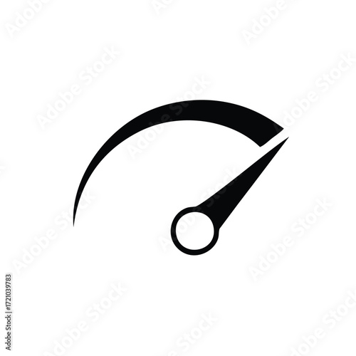Speed test internet measure. Speedometer icon fast upload download rating. Quick level tachometer accelerate