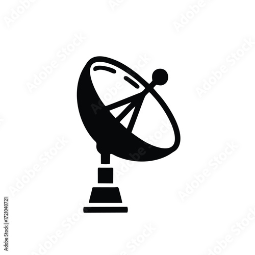 Satellite dish icon isolated on white background. Satellite dish icon simple sign. Satellite dish icon trendy and modern symbol for graphic and web design.