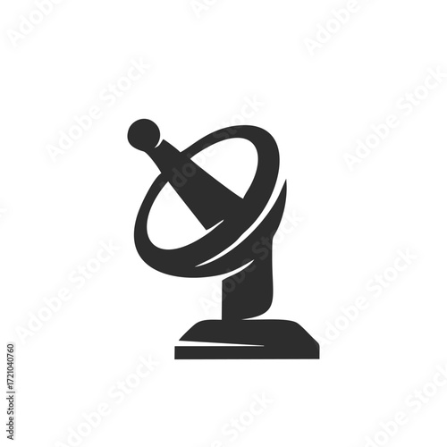 Satellite dish icon isolated on white background. Satellite dish icon simple sign. Satellite dish icon trendy and modern symbol for graphic and web design.