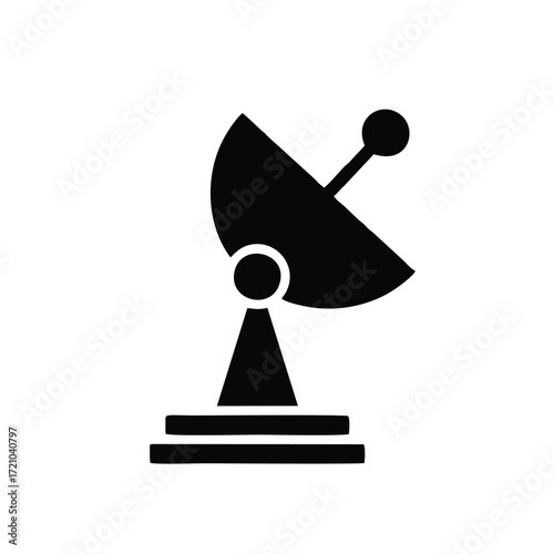 Satellite dish icon isolated on white background. Satellite dish icon simple sign. Satellite dish icon trendy and modern symbol for graphic and web design.
