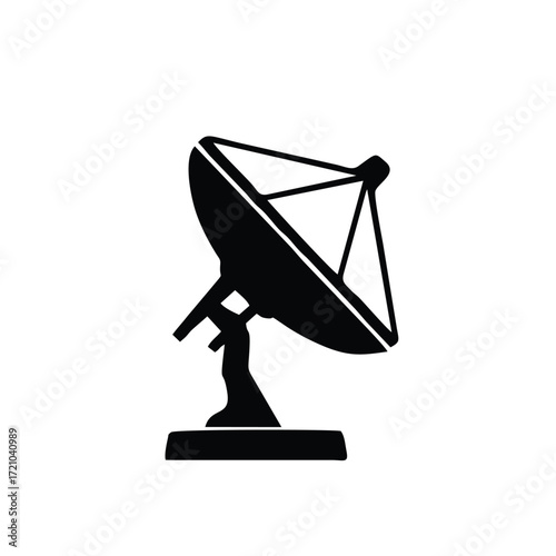 Satellite dish icon isolated on white background. Satellite dish icon simple sign. Satellite dish icon trendy and modern symbol for graphic and web design.