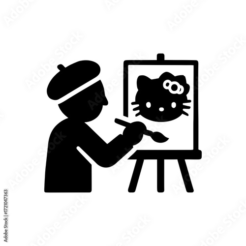 Creative Artist Painting Icon