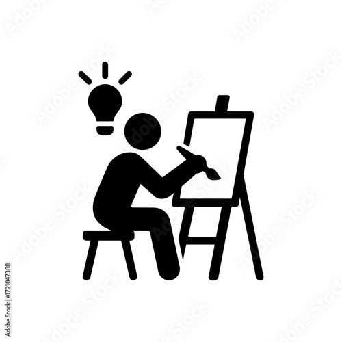 Creative Idea Painting Icon