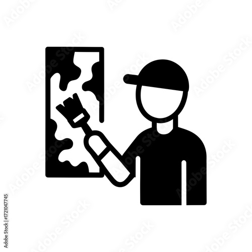 Wall Painting Art Icon