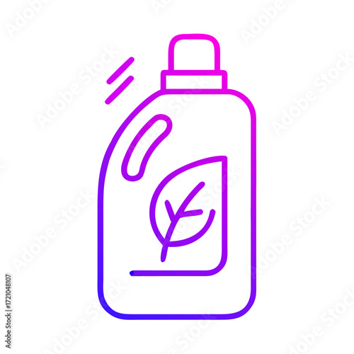 eco detergent bottle outline icon