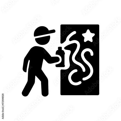 Graffiti Painting Street Art Icon