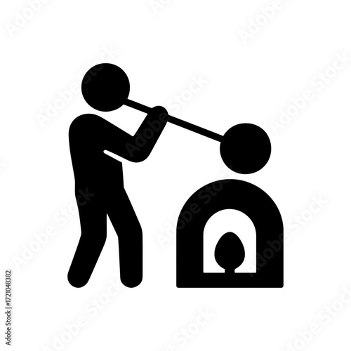 Glass Blower Artisan Icon