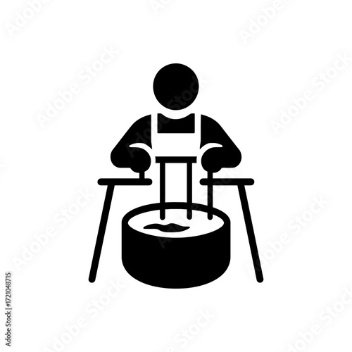 Papermaker Craftsman Icon