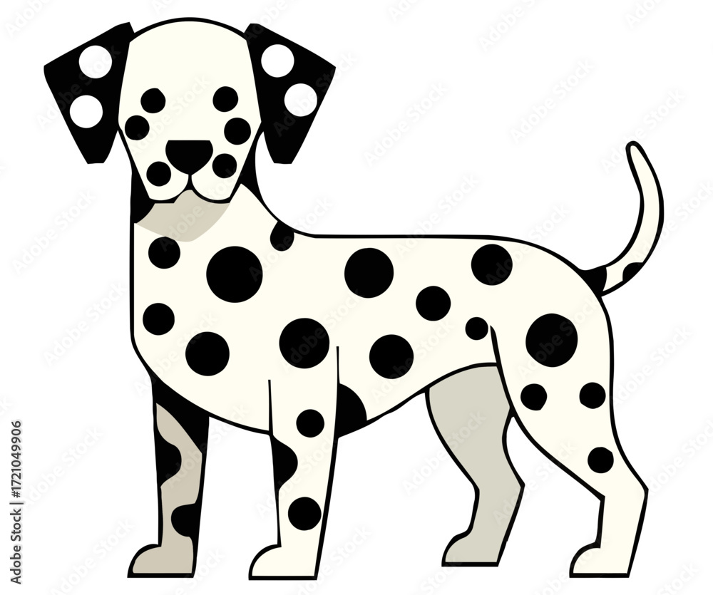 Fototapeta premium dalmation dog vector