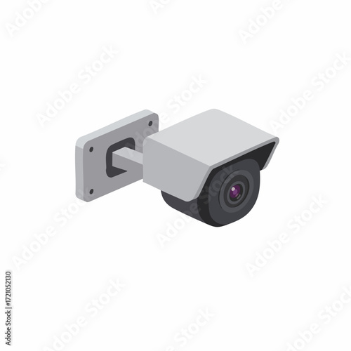 Isometric Surveillance Camera Illustration Technology Security System Electronic Device