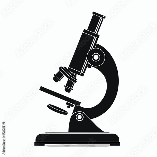 microscope isolated on white