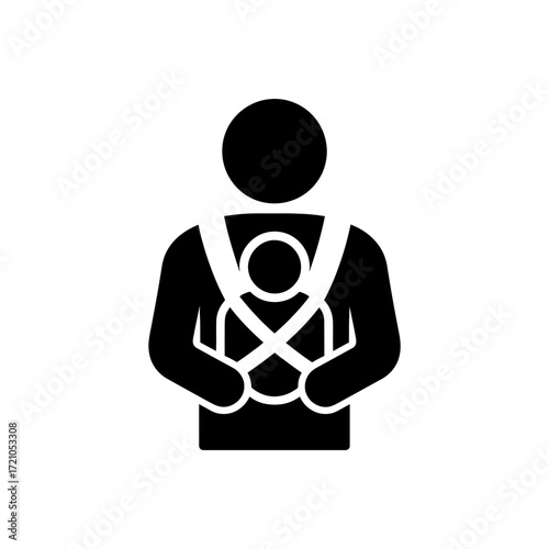 Father teaching support icon