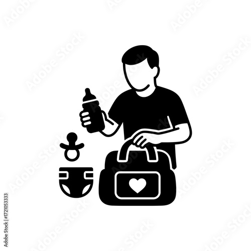 Father Packing Bag icon