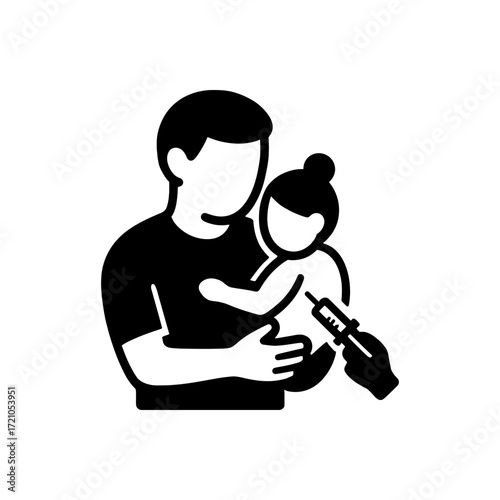 Father Vaccine Baby icon
