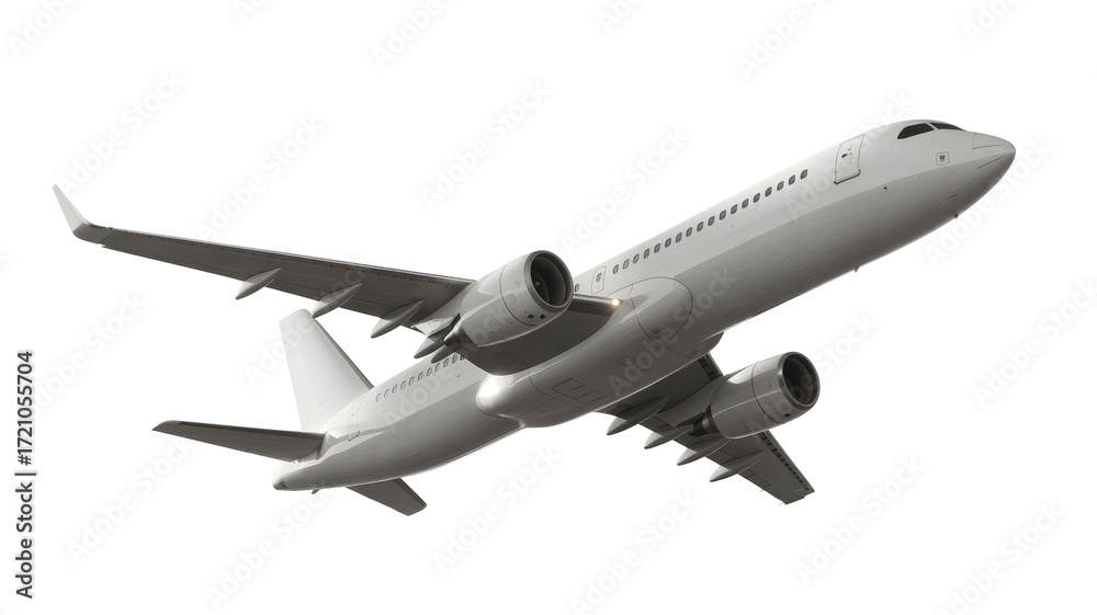 Fototapeta premium airplane isolated on white