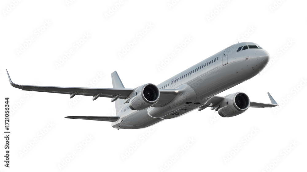 Naklejka premium airplane isolated on white