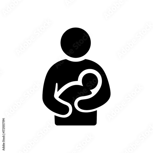 🤱Newborn cradling icon