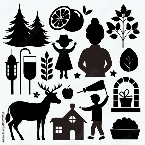 icône vecteur femme lisant un livre avec son enfant dessin animé noir et blanc illustration ajuster à la conception du modèle