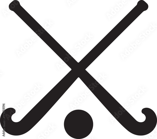 hockey silhouette on white background