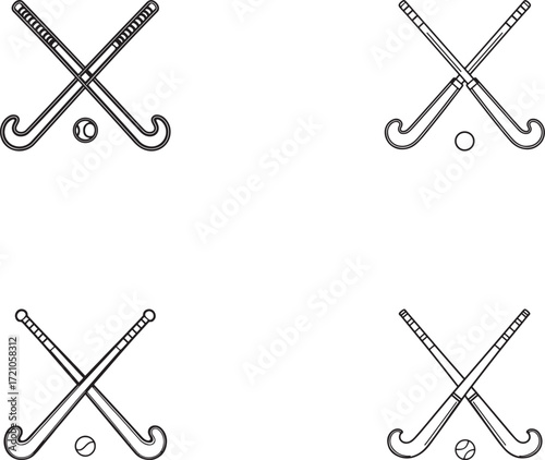 hockey silhouette on white background