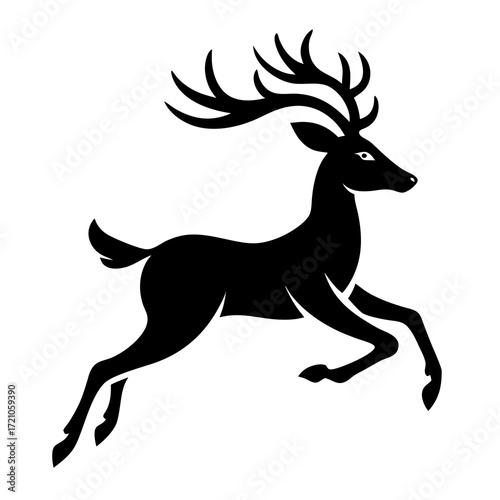 silhouette of a deer