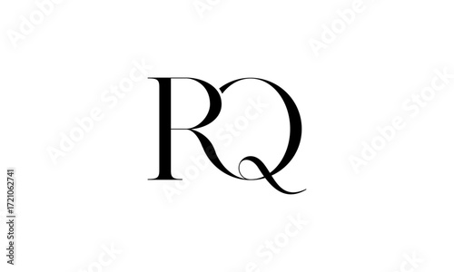 RQ initial letters, monogram logo