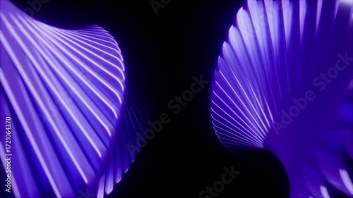 Abstract Waving Purple Cubes Background