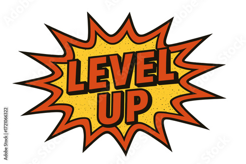 Comic style solid icon set. level up, achievement, reward icons collection