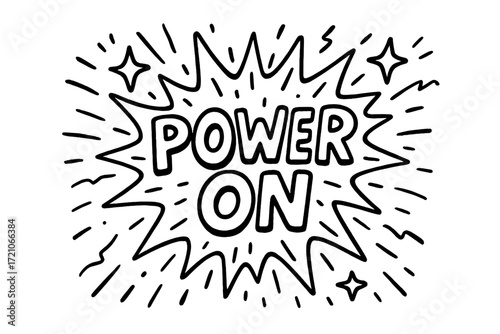 Motivational, inspirational outline icon set. empower and energize with dynamic icons