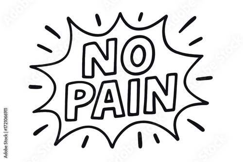 No pain, motivation outline icon set. encouragement, positivity motivational outline symbols