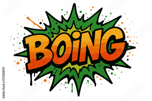 Comic book sound effect icon set. colorful bubble text silhouette graphics