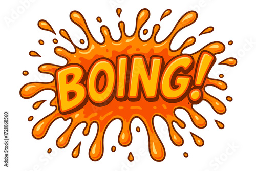 Comic, cartoon style icon set. bold, vibrant, fun, colorful icons in a flat design