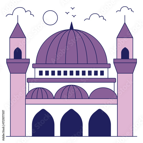 Perfect design icon of banya bashi mosque