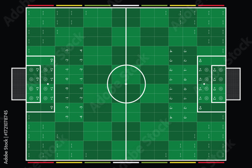 Football soccer field table top board game