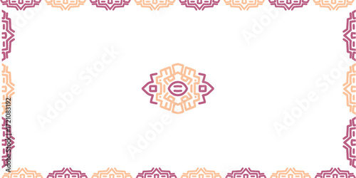 Abstract Tribal Frame and Central Motif