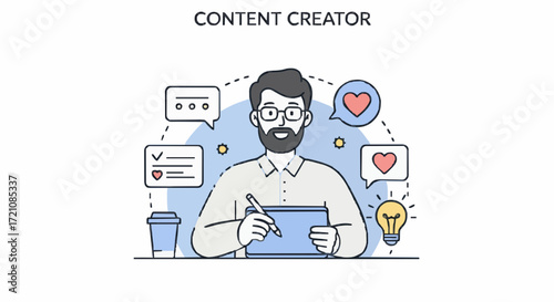 Vector illustration content creator