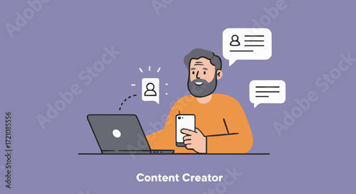 Vector illustration content creator