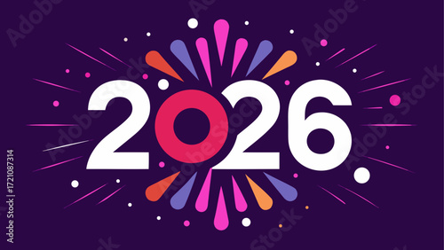 Illustration of the year two thousand twenty six