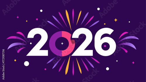 Illustration of the year two thousand twenty six