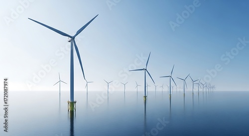 Wallpaper Mural Offshore Wind Farm Clean Energy Sustainable Power Generation Torontodigital.ca