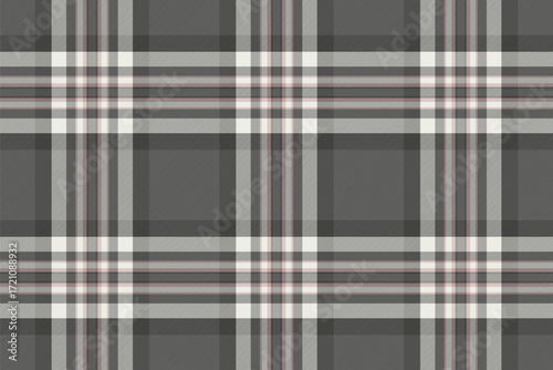 Nobility background pattern plaid, reel fabric tartan vector. Square seamless textile check texture in grey and dim gray colors.