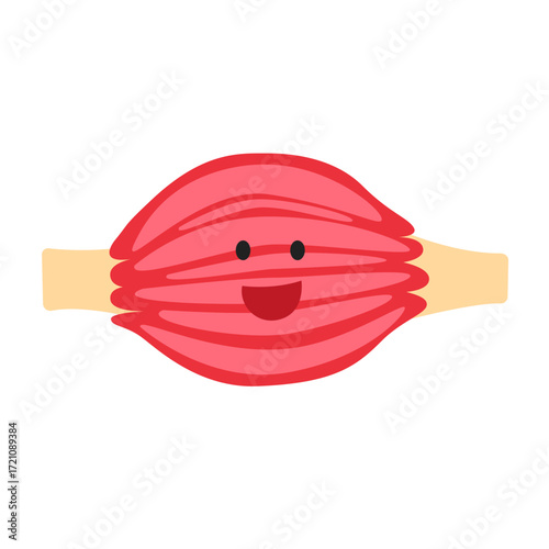 Muscle with Pain concept. vector illustration