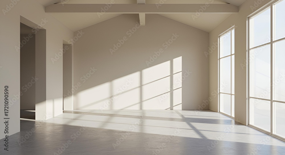 Obraz premium Interior empty room 3D rendering
