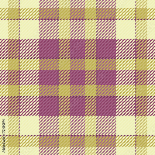 Filigree background vector tartan, identity seamless plaid textile. Warp pattern check fabric texture in pink and light colors.